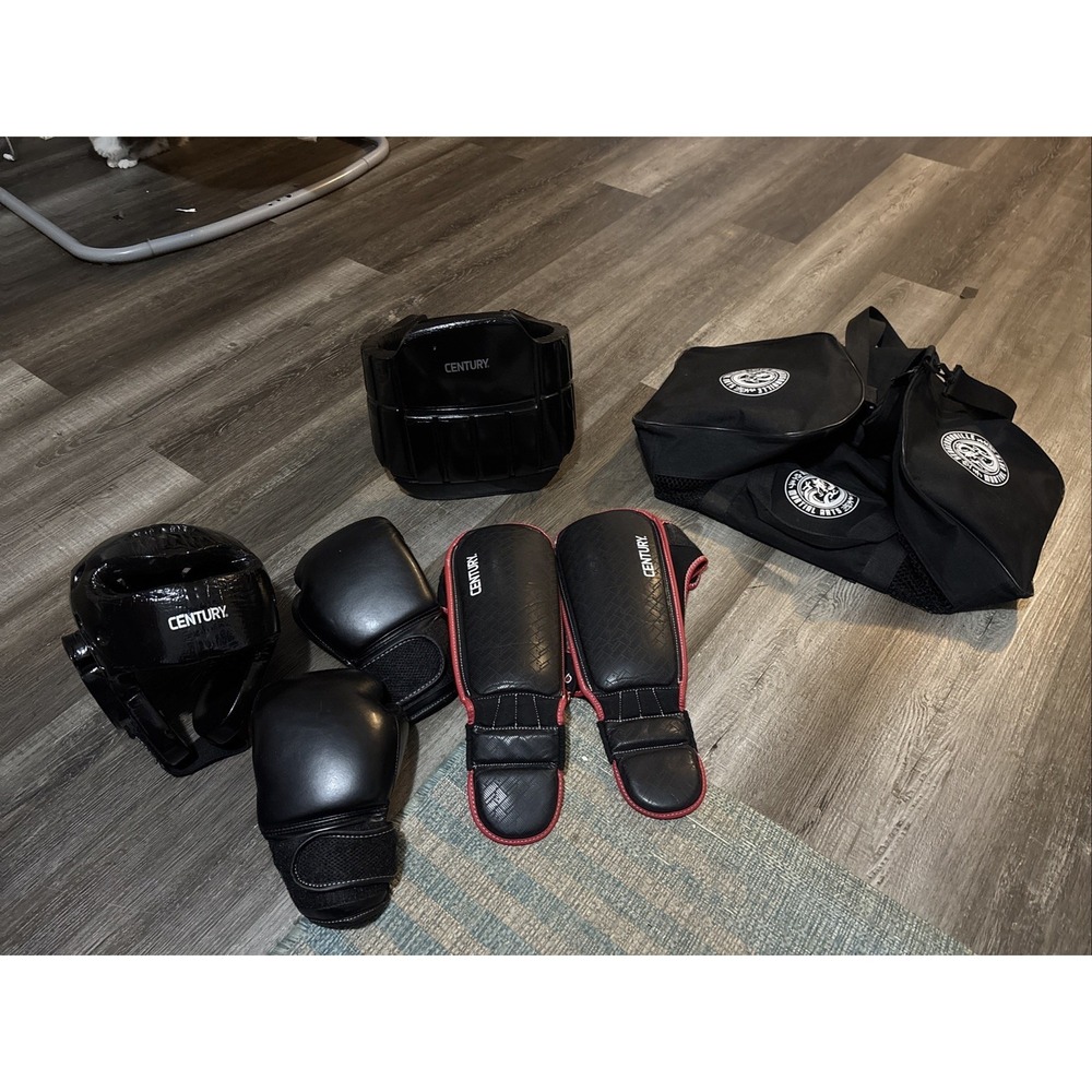 Martial Arts Padding Set  Helmet,Gloves,knees,Chest Plate With Bag Read For Size